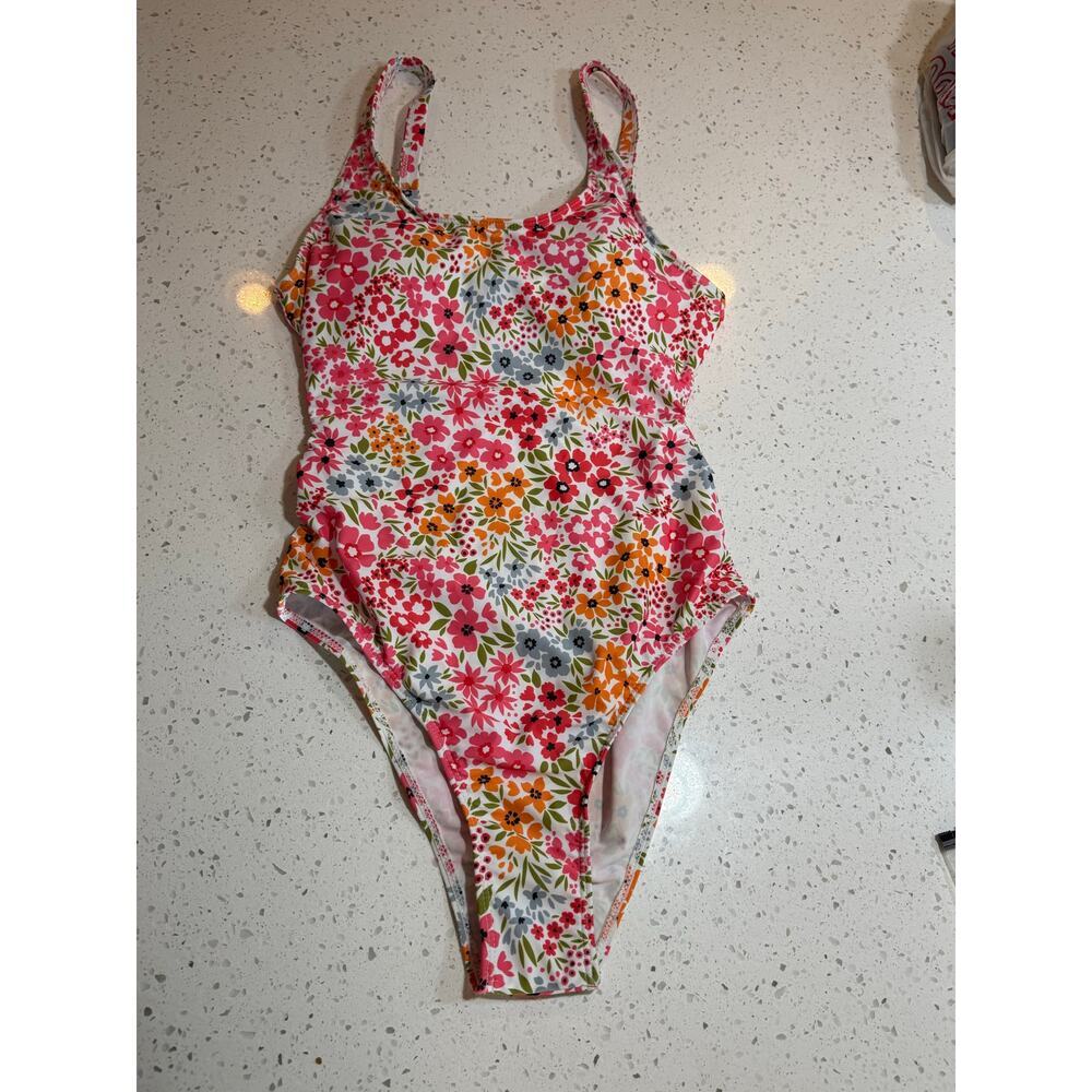 SHEIN nwt one piece floral bathing suit womens medium